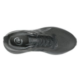 Men's ASICS GEL-Kayano 33 stability trainers in black, featuring supportive design and cushioned sole for running comfort.
