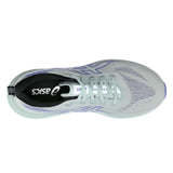 Men's ASICS GlideRide Max 2 neutral daily trainers in Cold Moss and Cobalt Burst with a sleek athletic design.