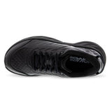 Men's Hoka Bondi SR running shoes in black with a breathable mesh top and D-width for maximum comfort and support.