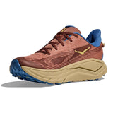 Men's Hoka Challenger 8 shoes in D-width, showing the left inner side with a maple and cardamom color design.