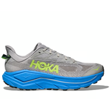 Men's Hoka Challenger 8 shoes in D-width with a Stardust Virtual Blue color, featuring breathable mesh and cushioned sole.