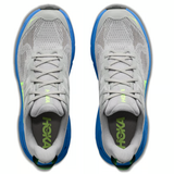 Men's Hoka Challenger 8 running shoes in Stardust Virtual Blue with D-width, featuring supportive design and breathable mesh upper.