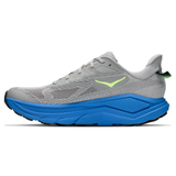 Men's Hoka Challenger 8 running shoes in D-width, featuring a Stardust Virtual Blue colorway with a sleek, supportive design.