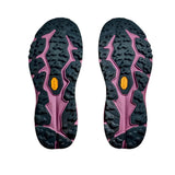 Women's Hoka Speedgoat 6 Wide trail running shoes in Sherbert Beetroot color, featuring durable design and wide D-width fit.