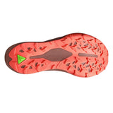 Unisex ASICS Metafuji Trail 2 trail running shoes in illuminate yellow and dark aubergine with rugged outsole details.