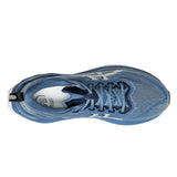Unisex ASICS Superblast 2 tempo trainers in white with winter sea accents, featuring sleek design and cushioned sole.