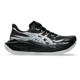 Unisex ASICS Superblast 3 neutral daily trainers in black with a sleek sporty design and cushioned sole for everyday comfort.