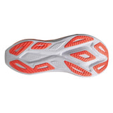 Unisex ASICS Superblast 3 neutral daily trainers in white with orange glow accents, featuring breathable mesh upper and cushioned sole.