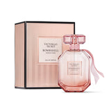 Victoria's Secret Bombshell Seduction Eau de Parfum bottle with white peony, sage, and velvet musk notes, 3.4 oz perfume for women.