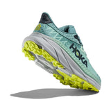 Women's Hoka Challenger ATR 7 trail running shoes in B-width, featuring breathable mesh and cushioned sole for comfort and stability.