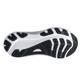 Womens ASICS GEL-Kayano 32 stability trainers in black and white with supportive cushioning and sleek athletic design.