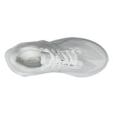 Women's ASICS Novablast 6 neutral daily trainers in white with a sleek design and cushioned sole for comfortable running.