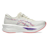 Women's ASICS Sonicblast Tokyo tempo trainers in cream and blue fade with breathable mesh upper and cushioned sole.