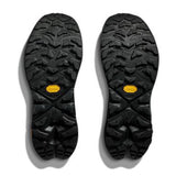 Women's Hoka Anacapa 2 Low GTX shoes in black, featuring a low-cut design and waterproof Gore-Tex lining for outdoor activities.