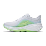 Women's Hoka Clifton Pro Wide running shoes in cosmic grey and neon yuzu, featuring a D-width design for comfortable fit.
