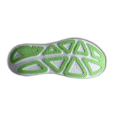 Women's Hoka Clifton Pro Wide running shoes in cosmic grey with neon yuzu sole, featuring D-width for a comfortable fit.