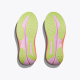 Women's Hoka Mach 6 B-Width running shoes in illusion dusk color, featuring lightweight design and cushioned soles.