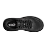 Women's Hoka Clifton 11 running shoes in black with a B-width, featuring a breathable mesh upper and cushioned midsole.