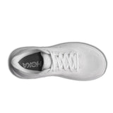 Women's Hoka Clifton 11 running shoes in white with B-width, featuring a comfortable and lightweight design for active wear.