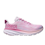 Youth Hoka Clifton 9 shoes in Starlight Glow with cushioned design and supportive sole, suitable for active youth.