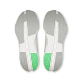 On Cloudsurfer Next women's road running shoes with lightweight design and breathable mesh upper, black and white color.
