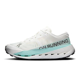Men's On Cloudultra Pro trail running shoes in gray with black and orange accents, designed for rugged outdoor trail running.