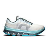 Women's On Cloudflow 5 road running shoes with lightweight design and breathable mesh upper, shown in a sleek athletic style.