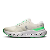 Women's On Cloudrunner 3 road running shoes with breathable mesh and cushioned sole, designed for comfort and performance.