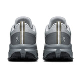 Men's On Cloudrock Low Waterproof hiking shoes with durable black exterior and rugged sole for outdoor adventures.