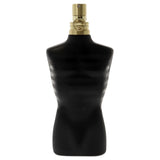 Jean Paul Gaultier Le Male perfume bottle with distinctive male-themed packaging and sleek design.