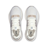 Women's On Cloudnova 2 active lifestyle sneakers in gray with white accents, featuring a sleek, modern design and cushioned sole.