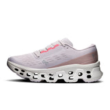 Women's On Cloudmonster 3 road running shoes with cushioned soles and sleek design, ideal for comfortable running.