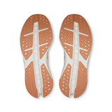 On Cloudsurfer Max men's running shoes in glacier and flame limited edition, featuring lightweight design and cushioned sole.