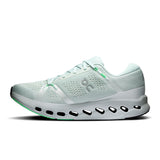Men's On Cloudsurfer 2 road running shoes in gray with blue accents, featuring a sleek design and cushioned sole for comfort.