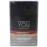Giorgio Armani Emporio Armani Stronger with You Absolutely 100ml Eau De Parfum spray bottle on a plain background