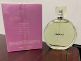 Chanel Chance Eau Fraîche women's Eau de Toilette spray with elegant bottle and floral fragrance, displayed on a neutral background.