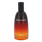 Christian Dior Fahrenheit men's after-shave lotion in 3.4 oz bottle, fragrance with a sleek design and subtle branding.