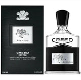 Creed Aventus Eau de Parfum for Men 100ml spray by Bloomvera, featuring a sleek bottle and sophisticated fragrance design.