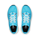 On Cloudsurfer Max women's road running shoes with gray and white design, featuring cushioning and breathable mesh upper.