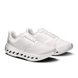 On Cloudsurfer Next women's road running shoes, lightweight sneakers with breathable mesh and cushioned sole for comfort.