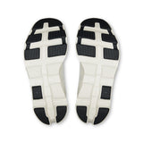 Women's On Cloudmonster 2 road running shoes in Ivory and Nimbus with supportive design and cushioned sole.