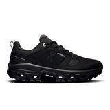Women's On Cloudrock Low Waterproof hiking shoes featuring durable waterproof material and rugged outsole for outdoor adventures.