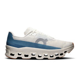 On Cloudmonster Void men's active life shoe in ivory and dust color, featuring breathable mesh and cushioned sole design.