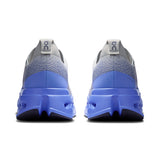 Men's On Cloudsurfer Max road running shoes with cushioned design, white and black colorway, and lightweight athletic build.