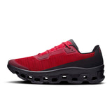 Men's On Cloudmonster Void active life sneakers featuring sleek black design and cushioned midsole for comfort and support.