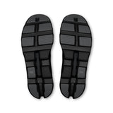 Men's On Cloudmonster 1 active life running shoes with black and white design, featuring cushioned soles and breathable upper material.