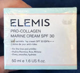 ELEMIS Pro-Collagen Marine Cream SPF 30 anti-wrinkle day moisturizer in 50ml jar, hydrating skincare by Bloomvera.