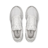Women's On Cloudsurfer Next road running shoes in gray and black with cushioned soles and breathable mesh uppers.