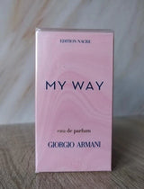 Giorgio Armani My Way Eau de Parfum for Women 1 oz bottle with elegant packaging, showcasing the fragrance design and branding.