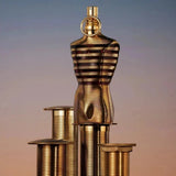 Jean Paul Gaultier Le Male Elixir men's fragrance spray in 4.2 oz bottle, featuring the distinctive design and scent profile.